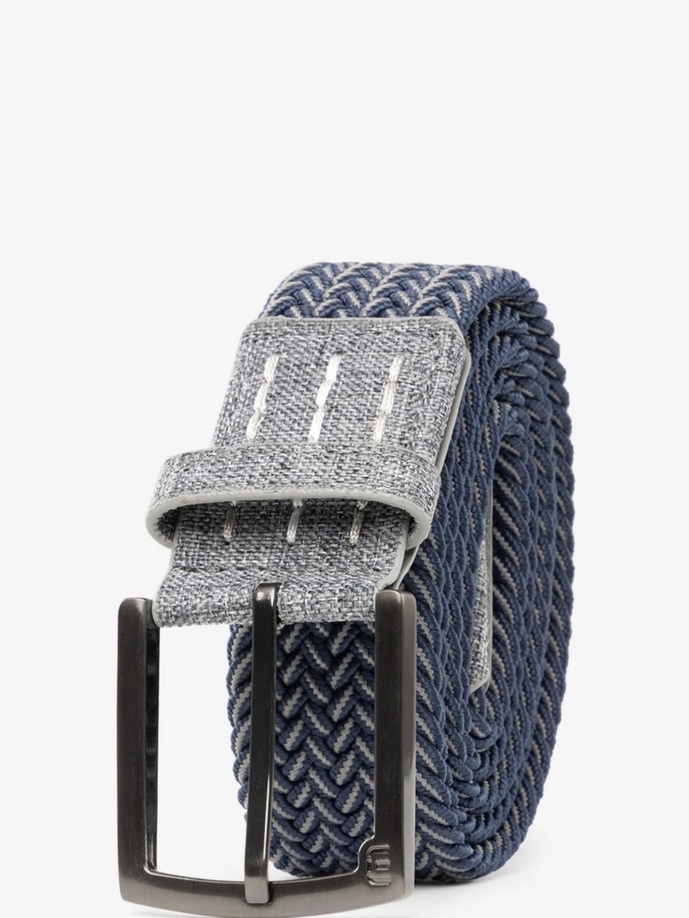 Travis Mathew’s Men's cheers 2.0 Woven Stretch Belt - Blue size large
